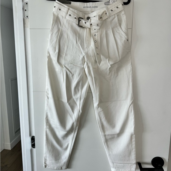 White pleated Michael Kors pants 🤍 - Picture 4 of 5